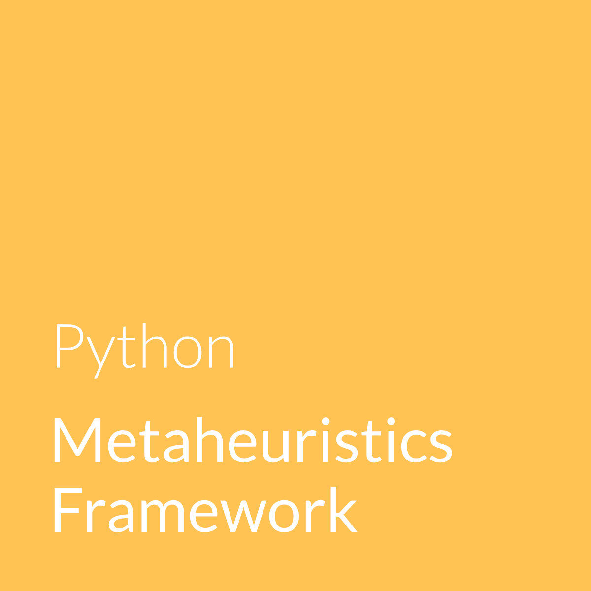 Python Metaheuristics Framework