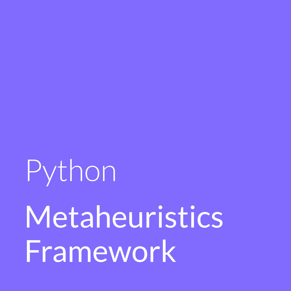 Python Metaheuristics Framework